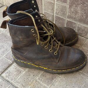 Vintage Dr Marten Brown Leather Men's Boots